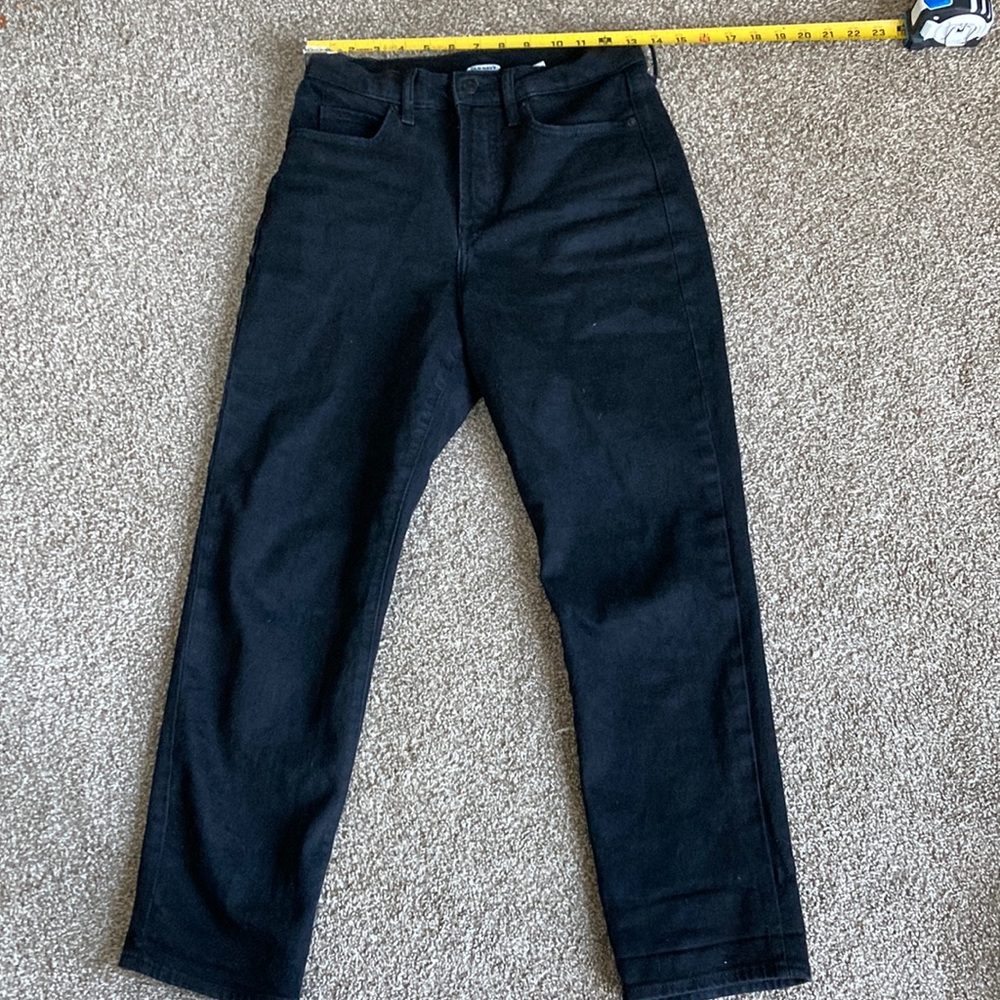 OLD NAVY Straight Leg Petite Black Jeans